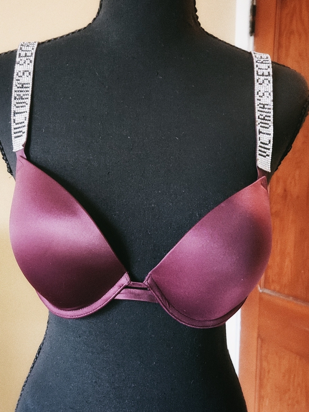 Victoria's Secret Satin Push-Up Bra - Plum